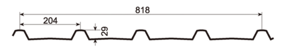MM-PR-0046 Roofing and Cladding profile drawing