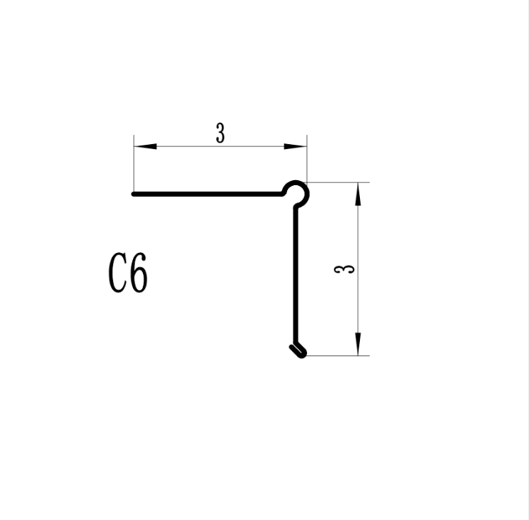 MM-PR-0054 Drip Edge profile drawing