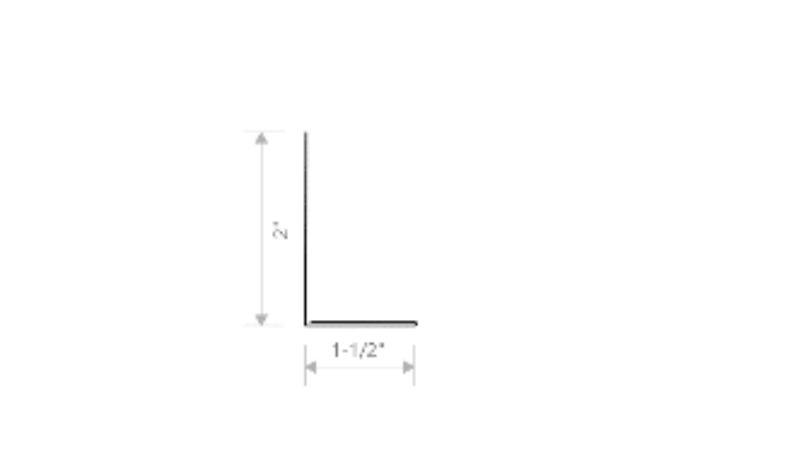 MM-PR-0066 L 1.5″ Flashing profile drawing