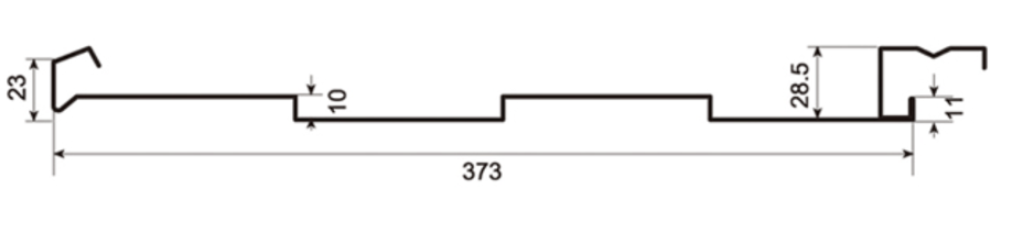 MM-PR-0076 Roofing and Cladding profile drawing