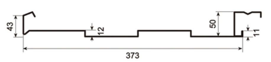 MM-PR-0077 Roofing and Cladding profile drawing