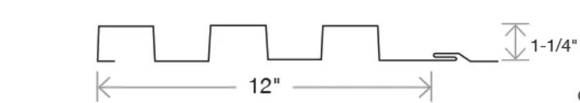 MM-PR-0090 Roofing and Cladding profile drawing