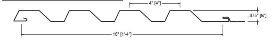 MM-PR-0091 Roofing and Cladding profile drawing