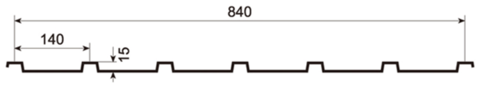 MM-PR-0096 Roofing and Cladding profile drawing