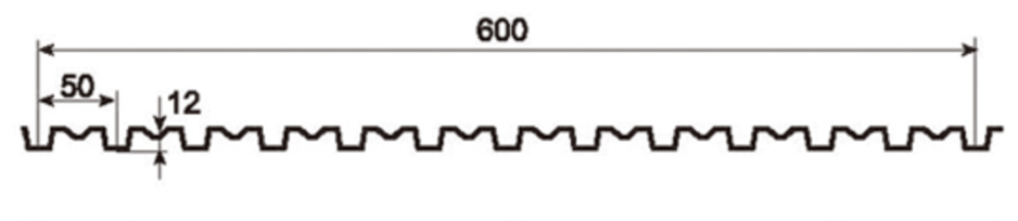 MM-PR-0099 Roofing and Cladding profile drawing