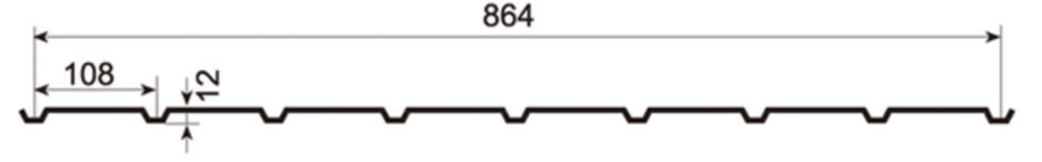 MM-PR-0101 Roofing and Cladding profile drawing