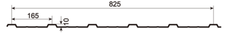 MM-PR-0106 Roofing and Cladding profile drawing