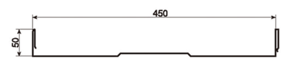 MM-PR-0135 Boltless Roof Panel profile drawing