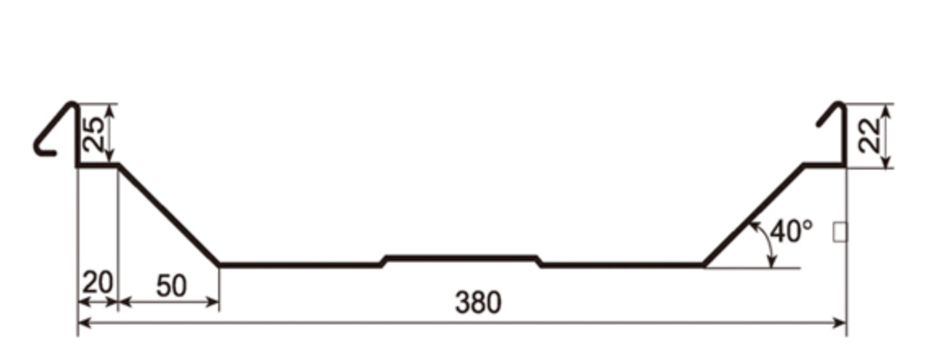 MM-PR-0145 Standing Seam Roof Panel profile drawing