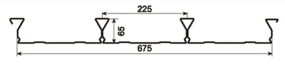 MM-PR-0181 Metal Decking profile drawing