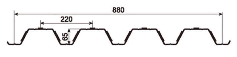 MM-PR-0182 Metal Decking profile drawing