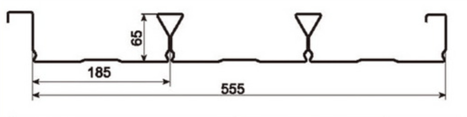 MM-PR-0187 Metal Decking profile drawing