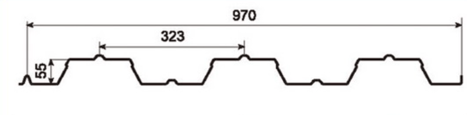 MM-PR-0192 Metal Decking profile drawing
