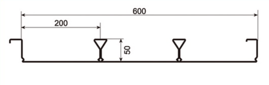 MM-PR-0201 Metal Decking profile drawing