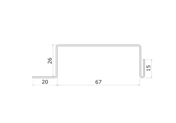 MM-PR-0247 Prefabricated Building profile drawing