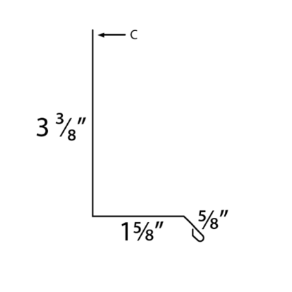 MM-PR-0328 Base Trim profile drawing