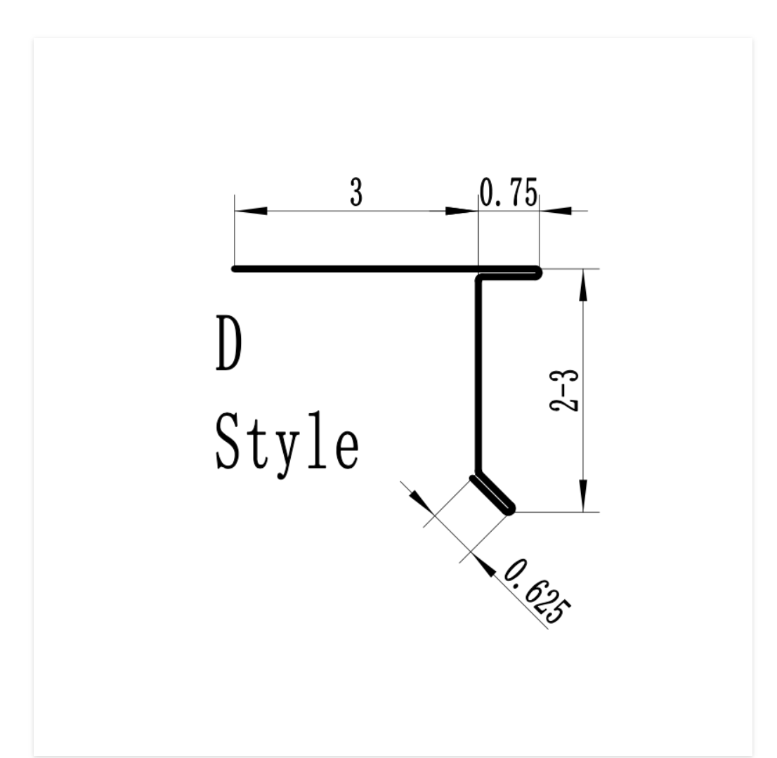 D Style Drip Edge Profile