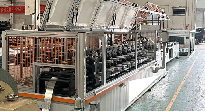 How fast is a roll forming machine?