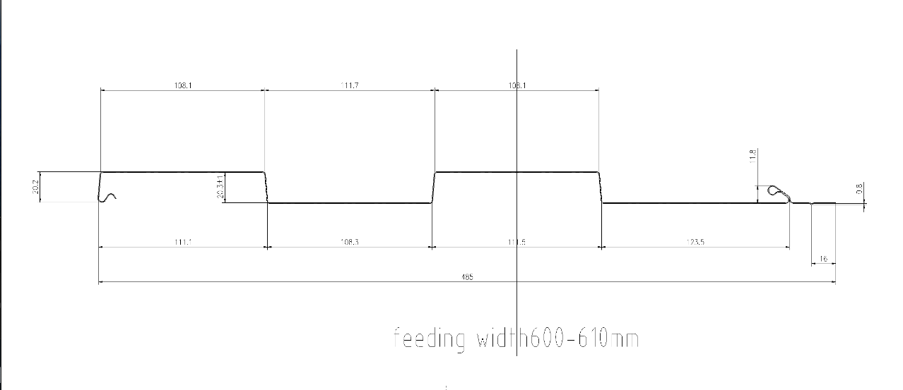 Box Rib Wall Panel Roll Forming Machine Profile