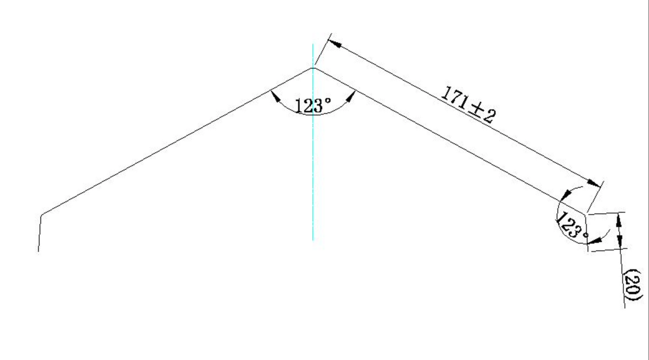 Ridge Cap Roll Forming Machine Profile