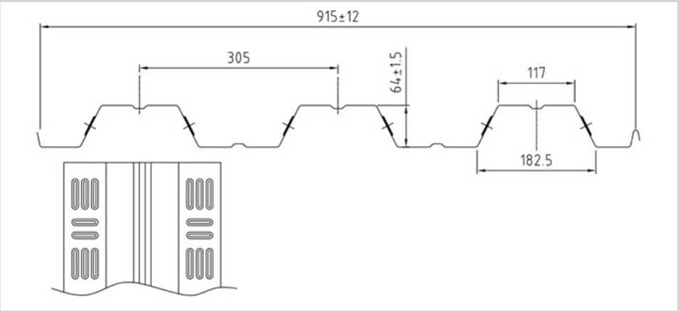 Roof Deck Rolling Forming Machine Profiles