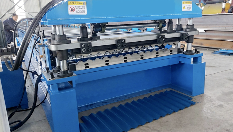 What thickness of material can a roll forming machine handle?