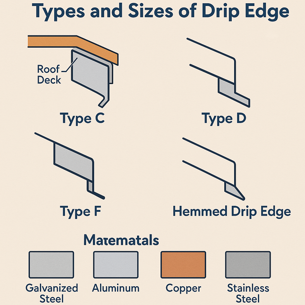 drip edges.