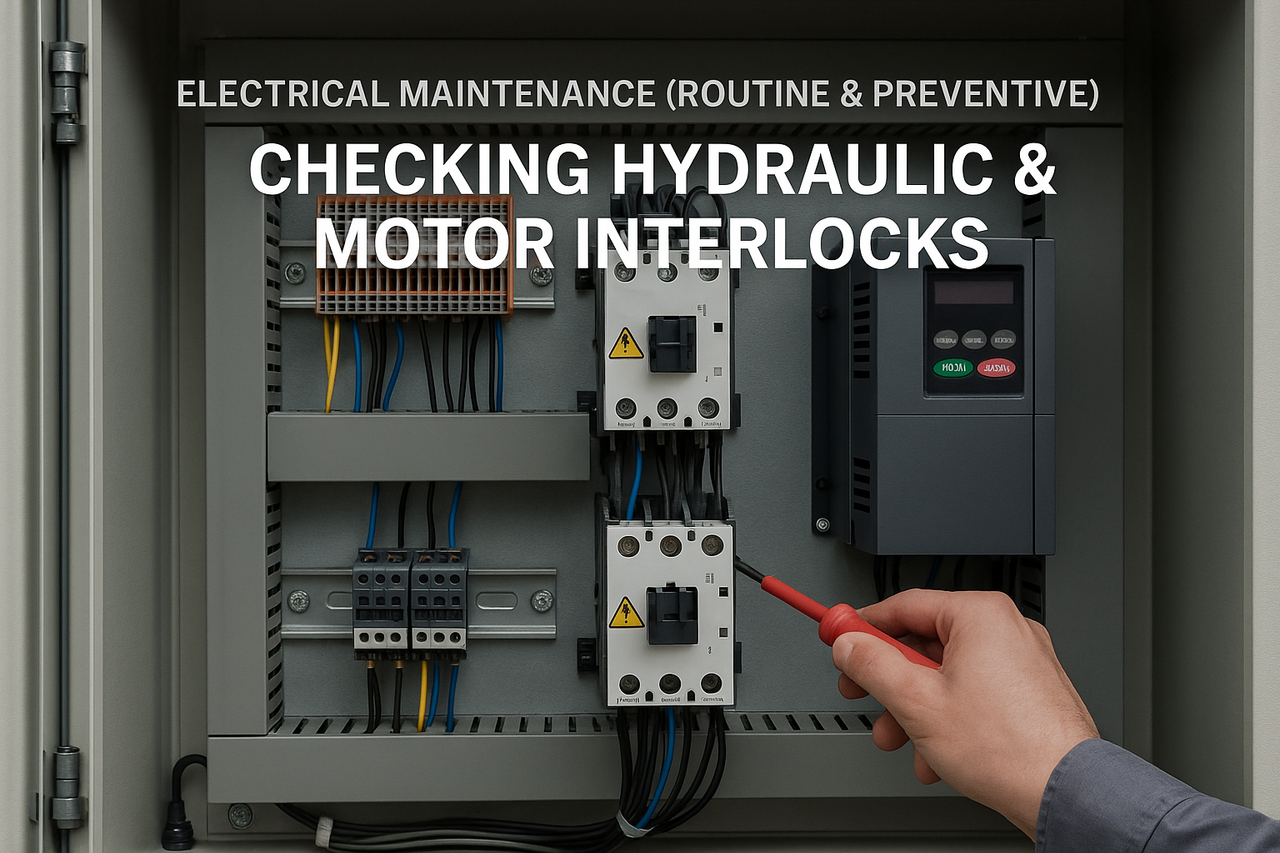 Electrical Maintenance (Routine & Preventive): Checking Hydraulic & Motor Interlocks on Roll Forming Machines