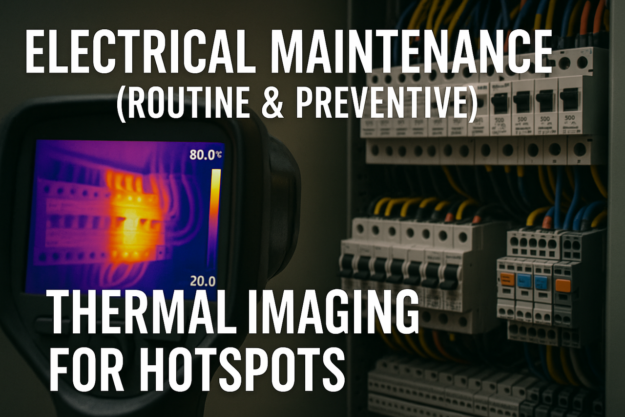 Electrical Maintenance (Routine & Preventive): Thermal Imaging for Hotspots on Roll Forming Machines Guide