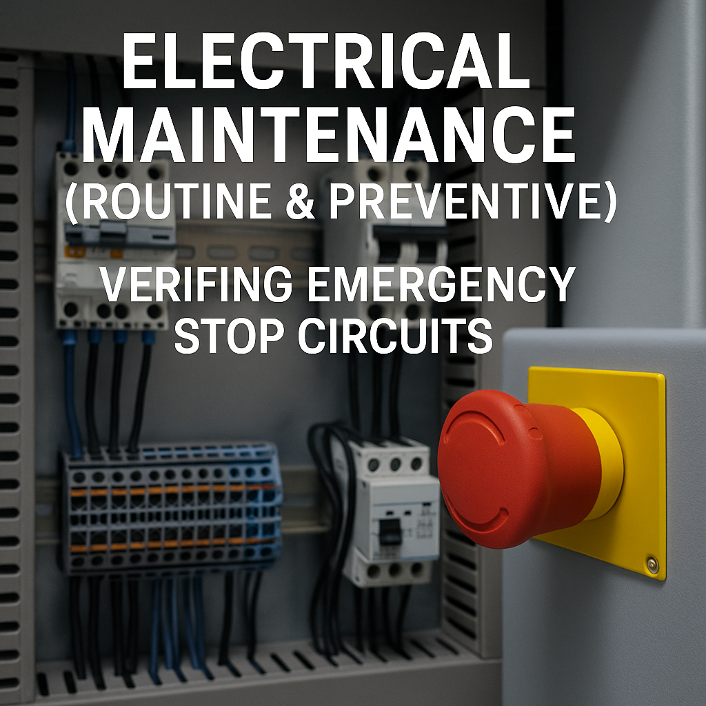 Electrical Maintenance (Routine & Preventive): Verifying Emergency Stop Circuits on Roll Forming Machines
