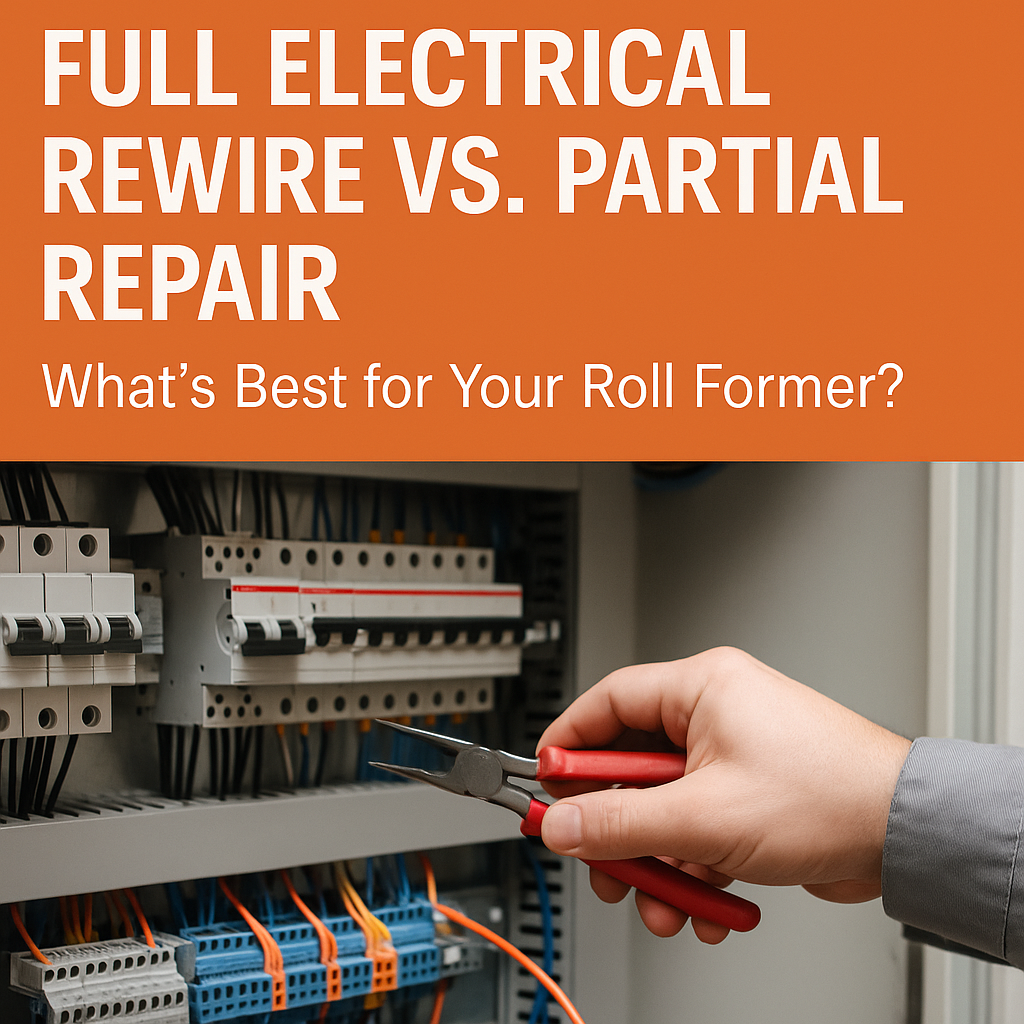 Full Electrical Rewire vs. Partial Repair — What’s Best for Your Roll Former?