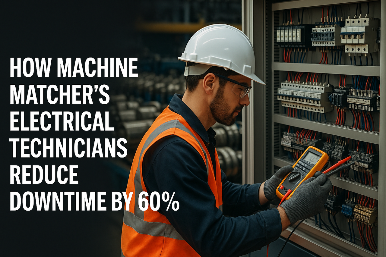 How Machine Matcher’s Electrical Technicians Reduce Downtime by 60%