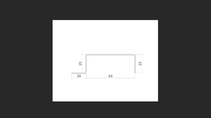 005 - 60mm External Omega Structural profile