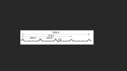 006 - 22/1058.4 Metal Roof & Siding Panel Profile