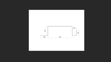 007 - 60mm External Omega Structural profile