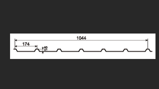 009 - 18/1044 Metal Roof & Siding Panel Profile