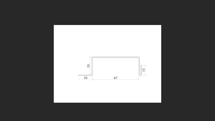 009 - 60mm Eave Omega Structural profile