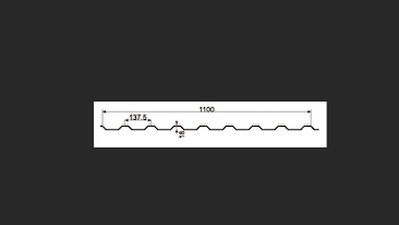 010 - 18/1100 Metal Roof & Siding Panel Profile