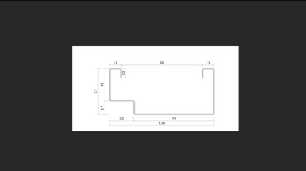 012 - 100mm Door Frame Roll formed profile