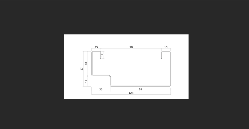 012 - 100mm Door Frame Roll formed profile