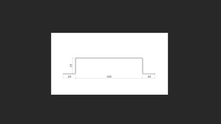 015 - 100mm Internal Omega Structural profile