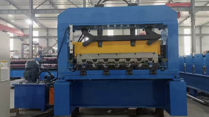 1.5'' Composite Corrugated Metal Floor Decking Roll Forming Machine in the USA