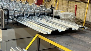 2” COMPOSITE METAL DECK ROLL FORMING MACHINE IN ORLANDO, FLORIDA