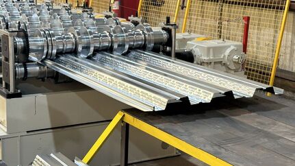 2” COMPOSITE METAL DECK ROLL FORMING MACHINE IN ORLANDO, FLORIDA