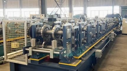 C purlin roll forming machine in Italy