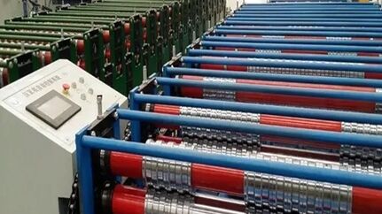Color Steel Trapezoidal Tile Roll Forming Machine In China