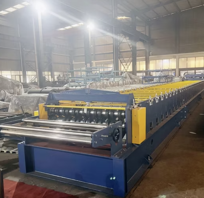 Concrete floor metal decking roll forming machine in the USA