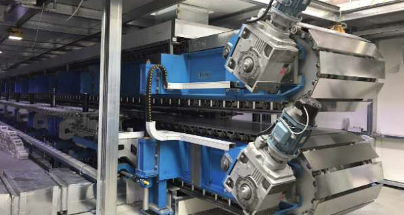 Continuous sandwich panel roll forming line in Villach, Austria