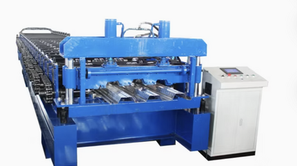 Corrugated metal deck concrete floor roll forming machine in the USA