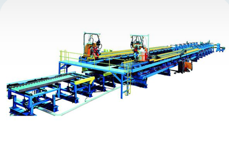 Corrugated Web H-beam/ SIN Beam Automatic Welding Line In Shaoxing City, China